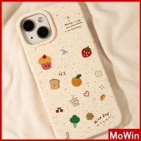 Mowin - เข้ากันได้สำหรับ เคสไอโฟน เคสไอโฟน11 เคส iphone 11 ย่อยสลายได้เป็นมิตรกับสิ่งแวดล้อมฟางข้าวสาลีเรียบสบายเคส TPU ขนมหวานผลไม้เข้ากันได้กับ iPhone 13 Pro max 12 Pro Max 11 xr xs max 7