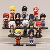 ตุ๊กตาฟิกเกอร์ฟิกเกอร์ Naruto Q Version Action Figure Anime 7-8 ซม. 12 รุ่น Oad1