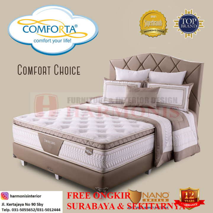 COMFORTA COMFORT CHOICE SPRING BED FULL SET UKURAN 120CM | Lazada Indonesia