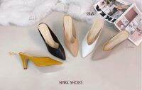 Niwa shoes  รองเท้า แฟชั่น   ส้นสูง 3 นิ้ว  เป็นหนั่ง PU นิ่ม ใสสบาย  รุ่นT09-047