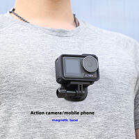 กีฬากล้องศัพท์คลิปฐานแม่เหล็กคอเชือกเส้นเล็กสายคล้องคนแรกยิง H Older สำหรับ Gopro ฮีโร่ซีรีส์ Dji การกระทำ1 2 3