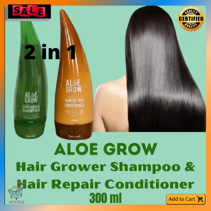 Original 2 In 1 Aloe Grow Hair Grower Shampoo 300ml Conditioner