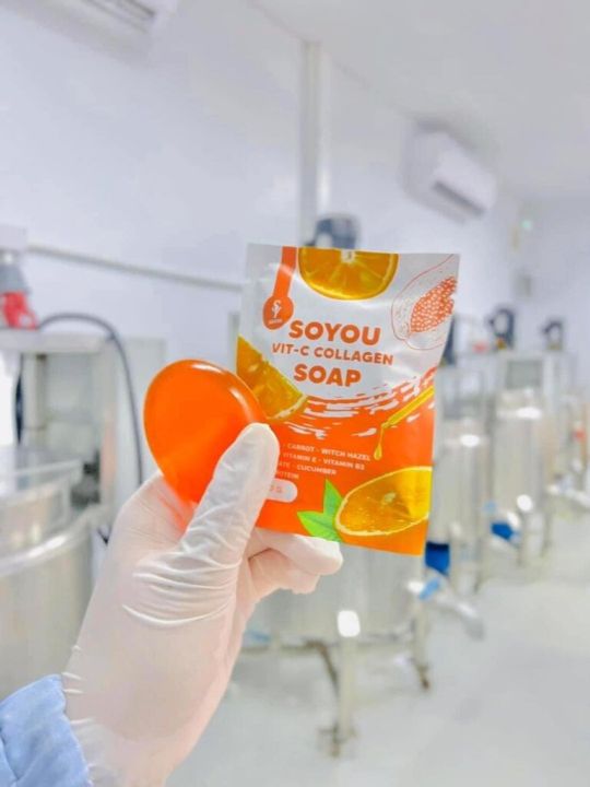 สบู่ส้มสด-วิตซีคอลลาเจน-soyou-vit-c-collagen-soap-30g