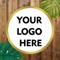 Custom Square And Round shape Stickers Custom Logo Labels Square Packing Labels Promotion Shop Branding Packaging Social Media Traps  Drains