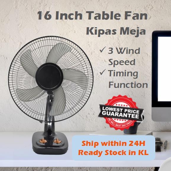 Kipas Meja 16 Inch Table Fan 5 Blades kipas Angin Kipas Mini Kipas Angin kuat/Kipas Duduk desk fan