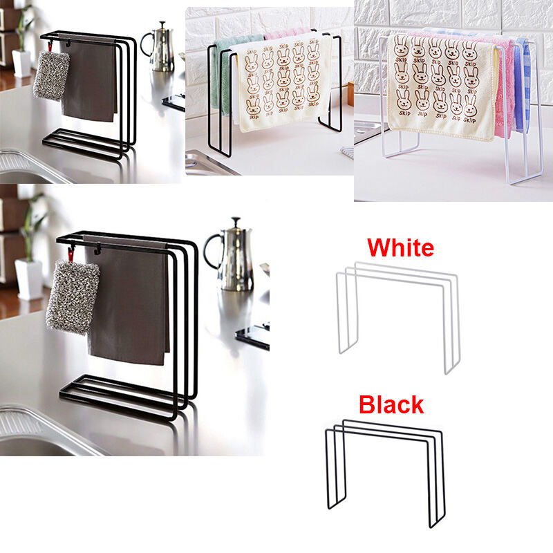 3 Tier Vertical Iron Towel Rack Stand Storage Towel Rack Kitchen Supply Home Tableware Dish Cloth Holders Bathroom Shelves storage Shelf