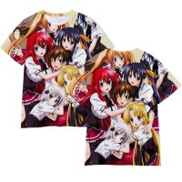 Summer High School DxD T-Shirts Anime Sexy Girls 3D Print Streetwear Men Women Fashion Oversized T Shirt Harajuku Kids Tees Tops