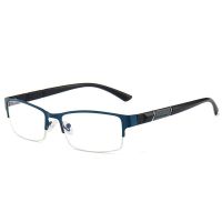 Metal Half Frame Myopia Glasses Reading Glasses Unisex Nearsighted Eyeglasses Ultralight Retro Diopter -6.0 To 4.0