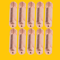 10pcs 1x25mm 15AK MIG Welding Torch Contact Nozzle Tips Holder Weld Torch Consumable Accessories