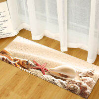 3D Beach shell Rugs household bathroom non-slip door mat carpet kitchen starfish long strip mats living room tapete kitchen mat