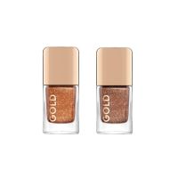 CATRICE - Multi colour Gold Effect Nail Polis Set 2 [ #beautiful beauty skincare ]