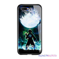 UCUC เคสโทรศัพท์เคสสำหรับ OPPO K1 R15X Rx17neoกันกระแทกDemon Slayerเคสแข็งอะนิเมะกระจกเทมเปอร์เคสกันกระแทกฝาครอบ