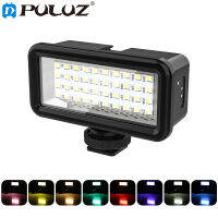 PULUZ 40 LED 40เมตรดำน้ำกันน้ำเติมแสงกล้องวิดีโอสตูดิโอถ่ายแสง8สีกรอง2500มิลลิแอมป์ชั่วโมง5โวลต์2A สำหรับ GoPro 11 10 9