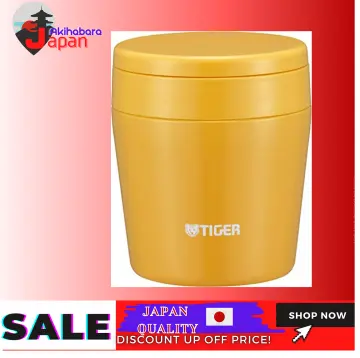 Tiger Thermos Vacuum Insulation Soup Jar 380ml Warm Lunch Box Wide-Mouth Round-Bottom Indigo Blue MCL-B038-AI