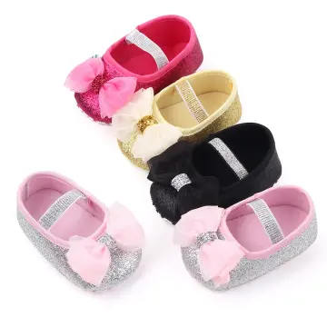 Girls white bow on sale shoes