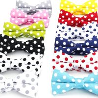 ♝❆◙ 2019 Brand New Mens Fashion 100 Cotton Classic Polka Dot Bowtie For man Wedding business Colorful bow ties Corabatas Butterfly