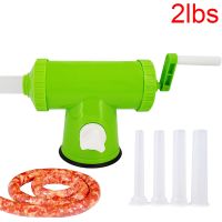 【CW】 Manual Sausage Stuffer 2lbs Maker Plastic Meat Filler Filling Funnel Tubes