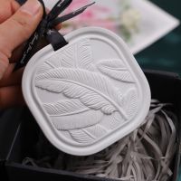 【CC】✵✻☒  Aromatherapy Tag Plaster Silicone Mold Pendant Resin Molds Concrete