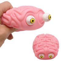 Anti Stress Novelty Brain Eye Popping Decompression Squeeze Toys Funny Kids Adults Stress Relief Fidget Sensory Toys Gifts Squishy Toys