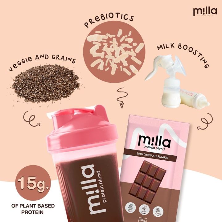 milla-protein-blend-มิลล่า-กล่องละ-10-ซอง-โปรตีนแม่หลังคลอด-เพิ่มน้ำนม-คุมหิว-ฟื้นฟูแม่-plant-based-protein