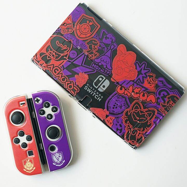 dockable-case-nintendo-switch-oled-hard-case-pok-mon-scarlet-violet-limited-edition-ชุดสวิทช์-v1-v2กระเป๋าเก็บการ์ดกล่องเกมคอนโซลอุปกรณ์เสริม