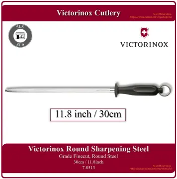 New Victorinox 30cm Butchers Round Knife Sharpening Steel 7.8513