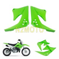 1 Pair Left Right Green Front Side Plastic Cover Guard Protector Cowl Fairing For Kawasaki KLX 150 KLX150 Fuel Tank Cover Panel