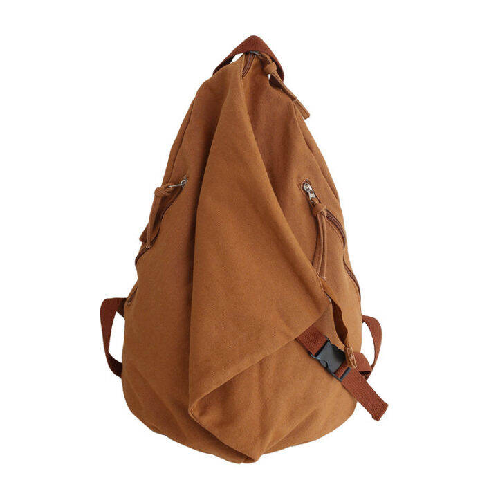 cotton-canvas-backpack-womens-korean-niche-backpack-solid-color-unprinted-large-capacity-student-schoolbag-mens-tooling-style-2023