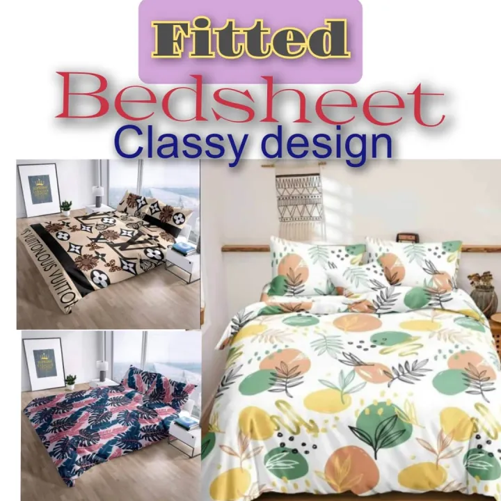 Canadian cotton Fitted Bedsheet/ Luxury design/ Lazada PH