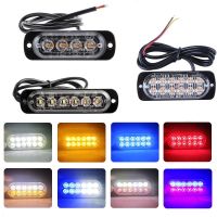 4/6/12LED Car Strobe Warning Light Emergency Strobe Led Light Auto Truck Motorcycle Side Marker Signal Police Flash Light 12-24V