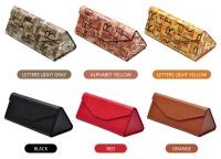 PU Leather Sunglasses Case Foldable Women Men Portable Reading Glasses Box Eyewear Triangle Container Protective Covers