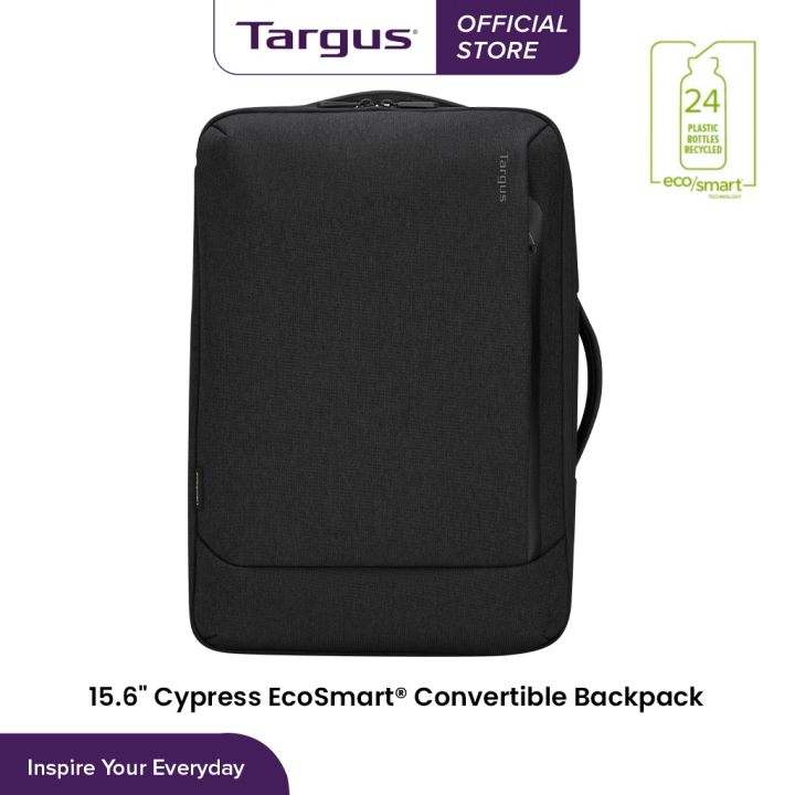Targus Cypress EcoSmart 15.6 Inch Convertible Backpack (Black / Grey