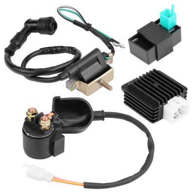 High Quality Plastic And Copper Material Regulator Rectifier Starter Relay Ignition Coil CDI Box For 50cc 70cc 90 110cc ATV Quad