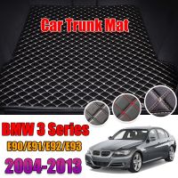 แผ่นซับ Alas Bagasi Mobil พรมท้ายรถ BMW 325i ไลเนอร์กระบะสำหรับ BMW 3 Series 2004-2013แผ่นรองกระโปรงหลังรถท้ายรถ BMW E90/E91/E92/E93