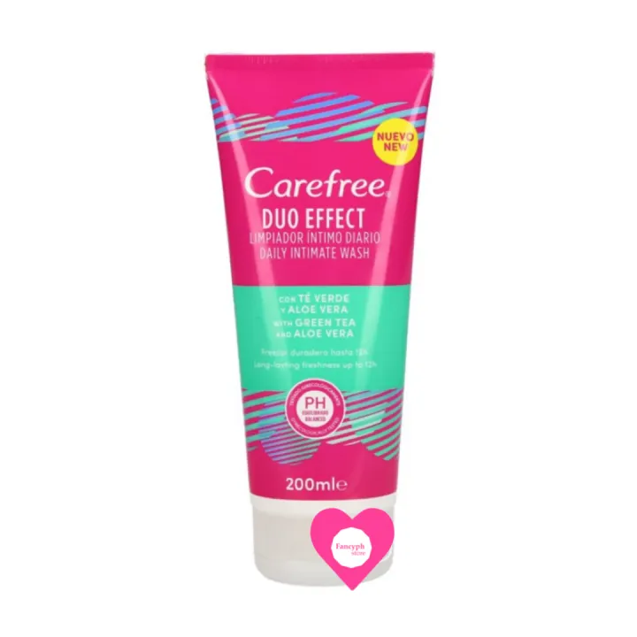 Carefree Duo Effect Daily Intimate Wash With Green Tea And Aloe Vera 200ml Lazada Ph 5832