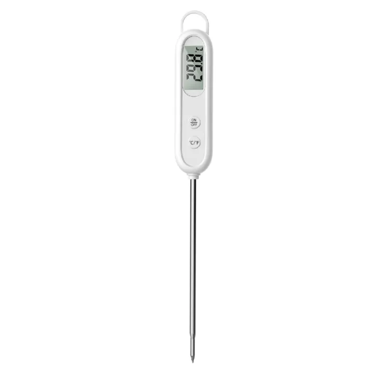 Thermometer measures water temperature, milk thermometer bakes kitchen