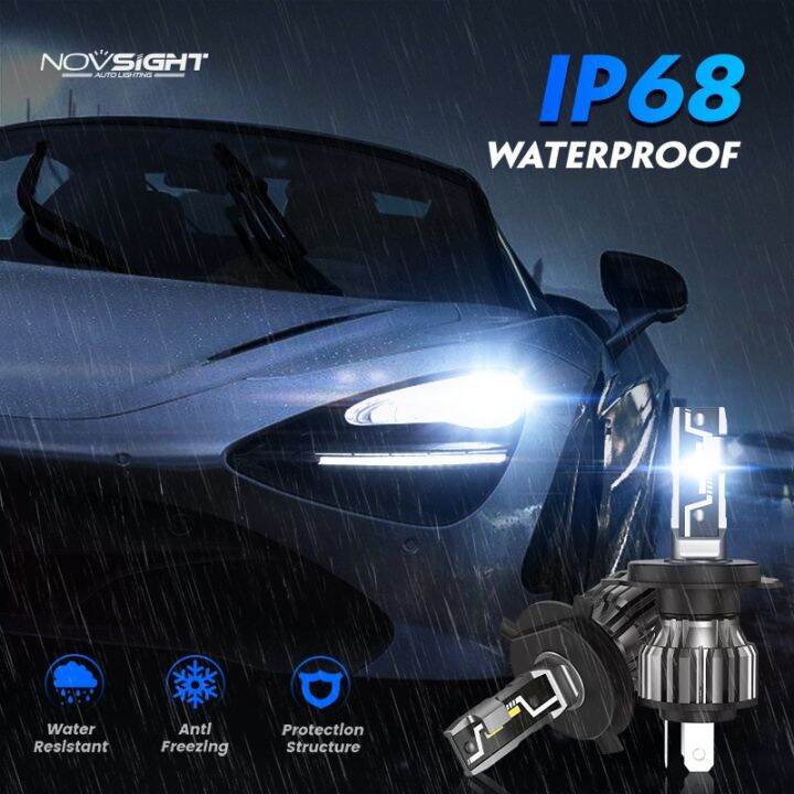 novsight-n57-2pcs-หลอดไฟ-led-ไฟหน้ารถยนต์-โคมไฟสว่างพิเศษ-h4-h11-9005-hb3-10000lm-headlamp-ไฟตัดหมอกสีขาว-6500k