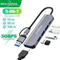 [HOT HAIXWLXKWW 589] 2 1 5พอร์ต USB 3.1 Type C ฮับความเร็วสูงพร้อมช่องเสียบเครื่องอ่าน3.0 2.0 5Gbps สำหรับ MacBook Splitter