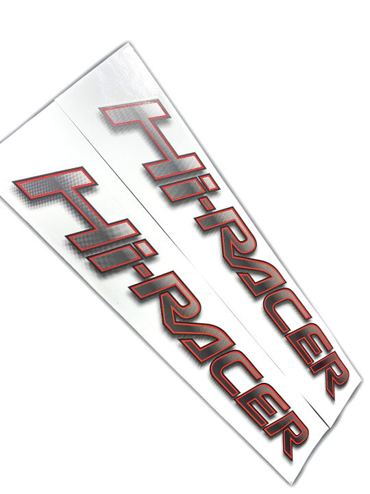 sticker-hi-racer-สติ๊กเกอร์-hi-racer-1-ชุด-2-ชิ้น-ติด-mazda-bt-50-pro-มีบริการเก็บเงินปลายทาง