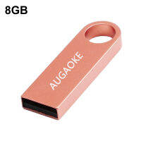 สำหรับ AUGAOKE 8/16/32/64/128G USB แฟลชไดร์ฟโลหะปลั๊กแอนด์เพลย์กันน้ำ USB อุปกรณ์เก็บข้อมูลสำหรับเดสก์ท็อป