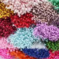 【CC】 250pcs/lot 3mm Stamens Artificials Heads Floral Stamen Flowers Wedding Supplies