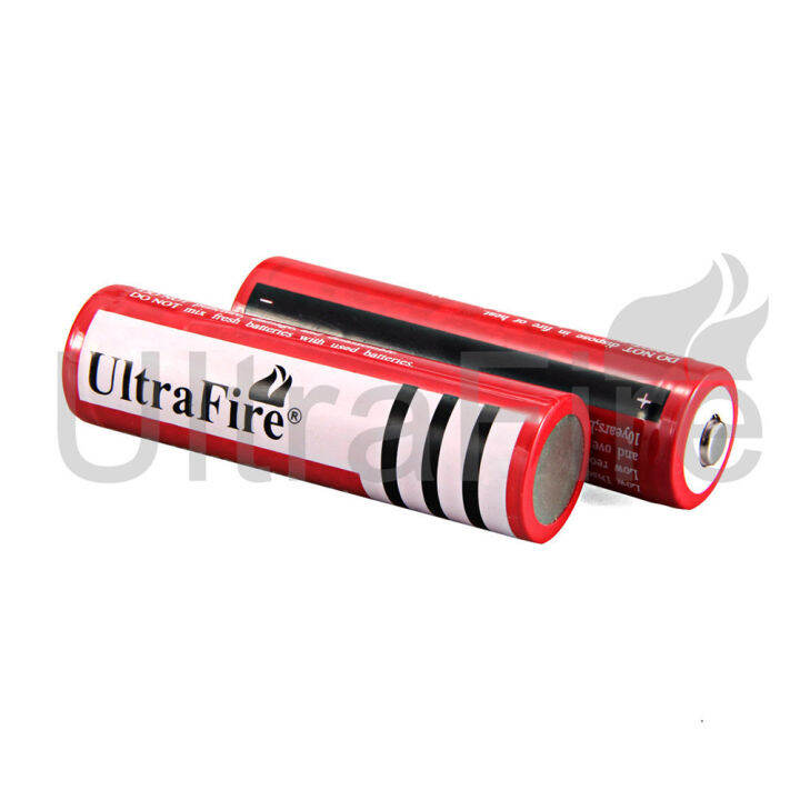 ถ่านชาร์จ-ultrafire-18650-battery-3-7v-4200-mah-ไฟเต็ม-ราคาสุดคุ้ม-แบตเตอรี่ลิเธียมไอออนแบบชาร์จไฟได้-ราคาถูก-1pcs