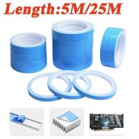 ◐卍 5/25M Roll Length 3-20mm Width Thermal Conductive Tape Double Side Adhesive tape for Chip PCB LED Strip Heatsink Optional Width