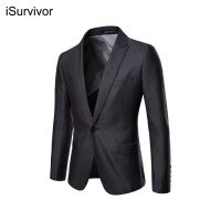 ZZOOI 2022 Autumn Winter Men Blazer Casual Business Suits Two Buttons Lapel Long Sleeve Woolen Suit Coat Fashion Slim Mens Blazers