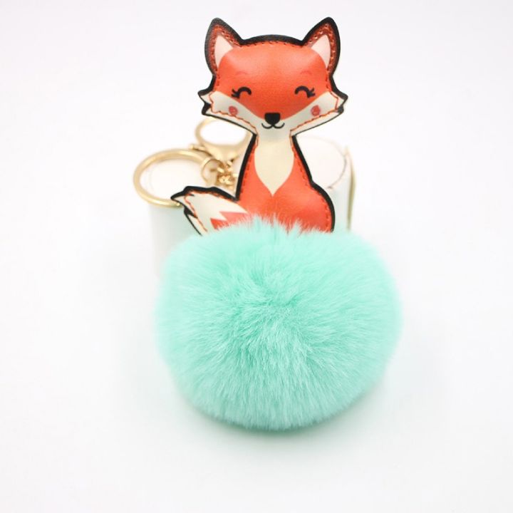 yf-fur-keychain-leather-keyring-fluffy-pompom-faux-car-charms-accessory
