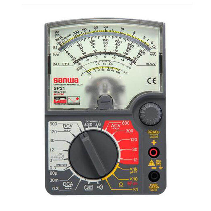 New Sanwa SP21 Multi-Function Pointer Multimeter Mechanical Analog Zero ...