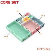 ดีลของวันที่1ชุด = 9ชิ้น SMD SMT Toolbox IC ชุดส่วนประกอบอิเล็กทรอนิกส์ Mini กล่องเก็บของและปฏิบัติเครื่องประดับกล่องเก็บชุดสารพัน