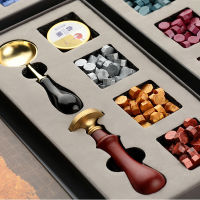 Beads Spoon Seal Set Wedding Sealing Stamp Gifts Packaging Box Wax Custom Stamps