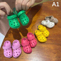 Gesh 1ชิ้น EVA Clog ตลกรองเท้าขนาดเล็กกระดุมรองเท้าแตะสร้างสรรค์ขนาดเล็กพวงกุญแจ DIY กระเป๋านักเรียนจี้อุปกรณ์ Sepatu Kebun