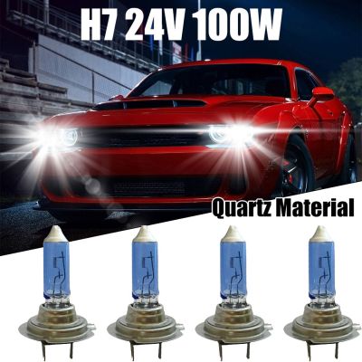 ไฟหน้า H7 100W 24V อุปกรณ์รถยนต์รถสีฟ้าทั้งหมด Heallamp Quartz